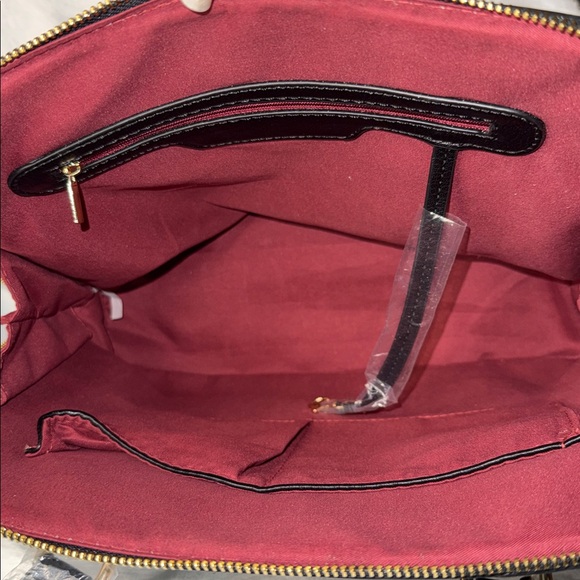 American Bee Black and Multicolor Satchel/Crossbody, NEW - Picture 6 of 6